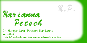 marianna petsch business card